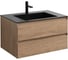 База под раковину VINCEA Luka 800 подвесная, 2 выкатных ящика soft-close, N.Oak VMC-2L800NO 1