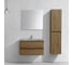 База под раковину VINCEA Luka 800 подвесная, 2 выкатных ящика soft-close, T.Oak VMC-2L800TO 2