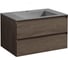 База под раковину VINCEA Luka 800 подвесная, 2 выкатных ящика soft-close, R.Oak VMC-2L800RO 1