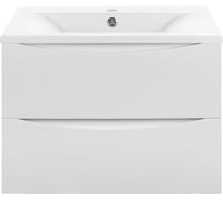 База под раковину VINCEA Mia 600 подвесная, 2 выкатных ящика soft close, G.White VMC-2MA600GW