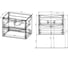 База под раковину VINCEA Mia 600 подвесная, 2 выкатных ящика soft close, R.Wood VMC-2MA600RW 3
