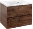 База под раковину VINCEA Mia 650 подвесная, 2 выкатных ящика soft close, R.Wood VMC-2MA650RW 1