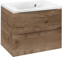База под раковину VINCEA Mia 650 подвесная, 2 выкатных ящика soft close, V.Oak VMC-2MA650VO