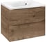 База под раковину VINCEA Mia 650 подвесная, 2 выкатных ящика soft close, V.Oak VMC-2MA650VO 1