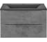 База под раковину VINCEA Mia 750 подвесная, 2 выкатных ящика soft close, Beton VMC-2MA750BT 1