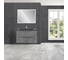 База под раковину VINCEA Mia 750 подвесная, 2 выкатных ящика soft close, Beton VMC-2MA750BT 2