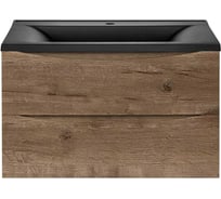 База под раковину VINCEA Mia 750 подвесная, 2 выкатных ящика soft close, V.Oak VMC-2MA750VO