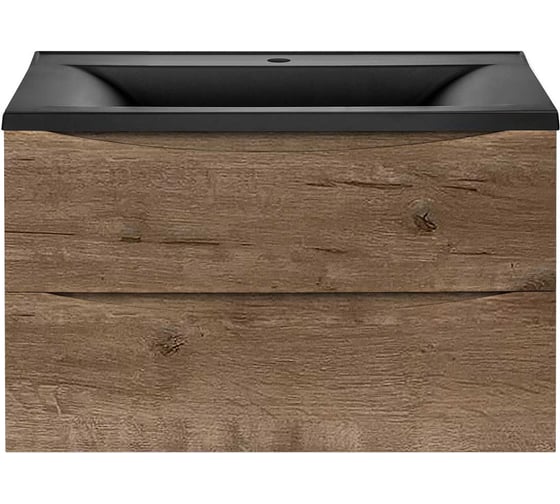 База под раковину VINCEA Mia 750 подвесная, 2 выкатных ящика soft close, V.Oak VMC-2MA750VO 1