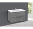 База под раковину VINCEA Mia 800 подвесная, 2 выкатных ящика soft close, Beton VMC-2MA800BT 1