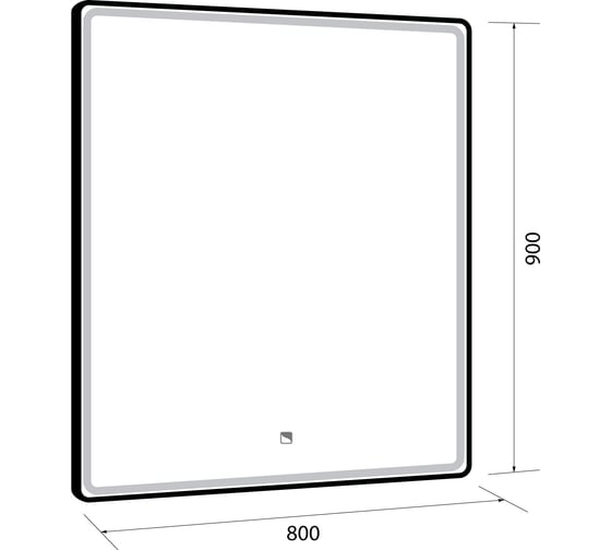 Зеркало Dreja POINT 80x90 см 99.9029