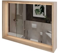 Зеркало ЗОВ с подсветкой и полкой для ванной Парма PZD60