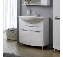 Тумба ALAVANN Monaco 80-01 (ум. Балтика 80) белый, ДСП глянец ALV0186003