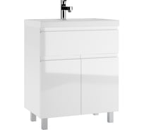 Тумба под умывальник Домино UNIT 70 Graffo белый глянец В1 DGr2401T
