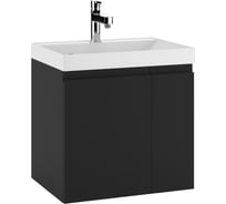 Тумба подвесная Домино под умывальник UNIT 60 Graffo графит матовый без ящика DGr2406T