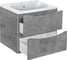 База под раковину VINCEA Paola 600 подвесная, 2 выкатных ящика soft close, Beton. VMC-2P600BT 3
