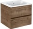 База под раковину VINCEA Vico 600 подвесная, 2 выкатных ящика soft close, V.Oak. VMC-2V600VO 1