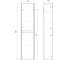 Пенал подвесной AQWELLA Geometria цвет серый GE0535GRM 4