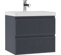 Тумба подвесная под умывальник Домино UNIT 60 Tower В2 Графит DT2503T