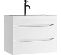 Тумба подвесная под умывальник Айсберг UNIT 70 Ева с двумя ящиками В2 DA5916T