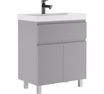 Тумба под умывальник Домино UNIT 70 Graffo светло-серый матовый В1 DGr2414T
