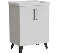 Тумба для ванной MIXLINE РИФ-60 2 створки белый, под раковину Fest- 60 мебельный Sanita LuxeПВХ 557280