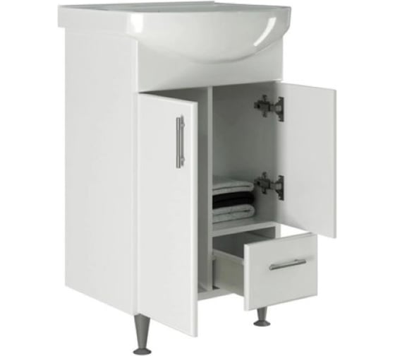Тумба для ванной MIXLINE ВЕСТА-50 под рак.Уют-50 ROSA ПВХ 557791 1