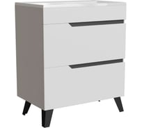 Тумба для ванной MIXLINE ОРИОН-70 2 ящика белый/графит под рак.ЛАЙН 70 мебельный ПВХ 557279