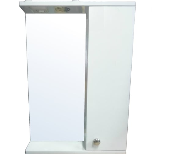 Зеркало-шкаф Loranto Моника 50 правый, 500х695х135, со светильником CS00046813