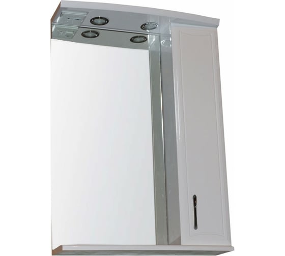 Зеркало-шкаф Loranto Коралл-58 правое, 580х745х180 CS00025722 1