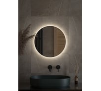 Зеркало с LED-подсветкой DEFESTO Ø50 см, ИК - выключатель, Нейтральный белый свет OPTI DF 2842R