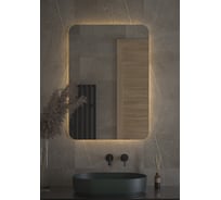 Зеркало с LED-подсветкой DEFESTO 70x100 см, Без выключателя, Теплый белый свет OPTI DF 2819