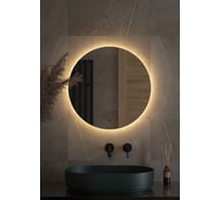 Зеркало с LED-подсветкой DEFESTO Ø60 см, ИК - выключатель, Теплый белый свет OPTI DF 2853R