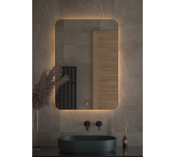 Зеркало с LED-подсветкой DEFESTO 70x100 см, Сенсорный выключатель, Теплый белый свет OPTI DF 2819S 1