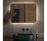 Зеркало с LED-подсветкой DEFESTO 80x60 см, ИК - выключатель, Нейтральный белый свет OPTI DF 2807RH 1
