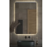 Зеркало с LED-подсветкой DEFESTO 80x120 см, Без выключателя, Нейтральный белый свет OPTI DF 2810
