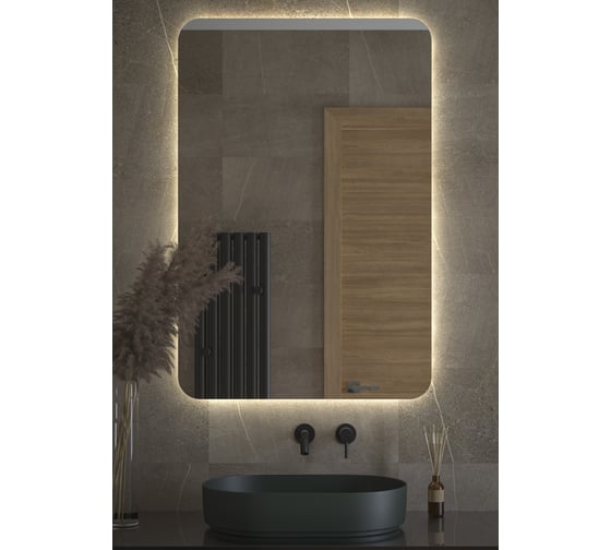 Зеркало с LED-подсветкой DEFESTO 80x120 см, Без выключателя, Нейтральный белый свет OPTI DF 2810 1