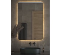 Зеркало с LED-подсветкой DEFESTO 80x120 см, Без выключателя, Теплый белый свет OPTI DF 2820