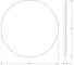 Зеркало с LED-подсветкой DEFESTO Ø70 см, Без выключателя, Нейтральный белый свет OPTI DF 2844 3