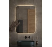 Зеркало с LED-подсветкой DEFESTO 70x100 см, Сенсорный выключатель, Нейтральный белый свет OPTI DF 2809S