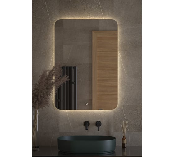 Зеркало с LED-подсветкой DEFESTO 70x100 см, Сенсорный выключатель, Нейтральный белый свет OPTI DF 2809S 1