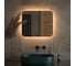 Зеркало с LED-подсветкой DEFESTO 60x50 см, ИК - выключатель, Теплый белый свет OPTI DF 2813RH 1