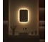 Зеркало с окантовкой и LED-подсветкой DEFESTO 17W, 40x60 см, ИК - выключатель, Теплый белый свет AURA DF 2972R 4