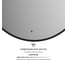 Зеркало с окантовкой и LED-подсветкой DEFESTO 18W, 70 см, ИК - выключатель, Теплый белый свет AURA DF 2994R 2