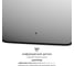Зеркало с окантовкой и LED-подсветкой DEFESTO 19W, 50x60 см, ИК - выключатель, Теплый белый свет AURA DF 2973R 2