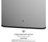 Зеркало с окантовкой и LED-подсветкой DEFESTO 21W, 50x70 см, ИК - выключатель, Теплый белый свет AURA DF 2974R 2