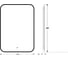 Зеркало с окантовкой и LED-подсветкой DEFESTO 21W, 50x70 см, ИК - выключатель, Теплый белый свет AURA DF 2974R 5