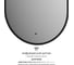 Зеркало с окантовкой и LED-подсветкой DEFESTO 20W, 40x80 см, ИК - выключатель, Нейтральный белый свет AURA DF 2922R 2