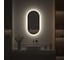 Зеркало с окантовкой и LED-подсветкой DEFESTO 20W, 40x80 см, ИК - выключатель, Нейтральный белый свет AURA DF 2922R 4