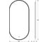 Зеркало с окантовкой и LED-подсветкой DEFESTO 20W, 40x80 см, ИК - выключатель, Нейтральный белый свет AURA DF 2922R 6