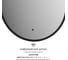 Зеркало с окантовкой и LED-подсветкой DEFESTO 16W, 40x60 см, ИК - выключатель, Нейтральный белый свет AURA DF 2921R 2
